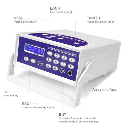 Ionic Foot Bath Detox Machine, Foot SPA Detox Cleanse Machine with 2 Arrays, Far Infrared Waistbelt, 80pcs Liners