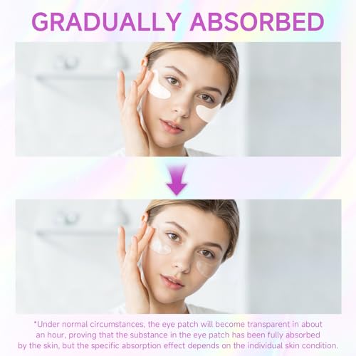 Under Eye Patches, Instant Firm Eye Patches Temporary, Collagen Peptide Firming Eye Mask for Under Eye Bags and Wrinkles Filler Improve Wrinkles Dark Circles Fine Lines for Women Men, 10 pair