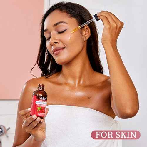 Rosehip Seed Oil for Face 4 fl oz 100 Pure & Natural Cold Pressed Unrefined Organic Rosehip Oil for Skin, Hair, Nails, Anti-Aging Facial & Gua Sha oil