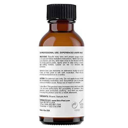 MedPeel Alpha & Beta Hydroxy Acid Essential Peel Kit, 20% Salicylic and 50% Glycolic, Includes 2 Peels, Prep and Neutralizer, Medium Strength Chemical Face Peels, 1oz/30ml (Kit of 4)