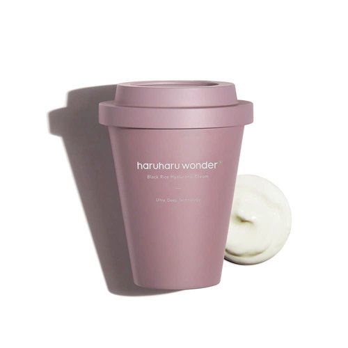Haruharu Wonder Black Rice Hyaluronic Cream 3.2 fl. oz / 90ml | Fermented Facial Moisturizer, Facial Cream | Vegan, Cruelty Free, EWG-Green