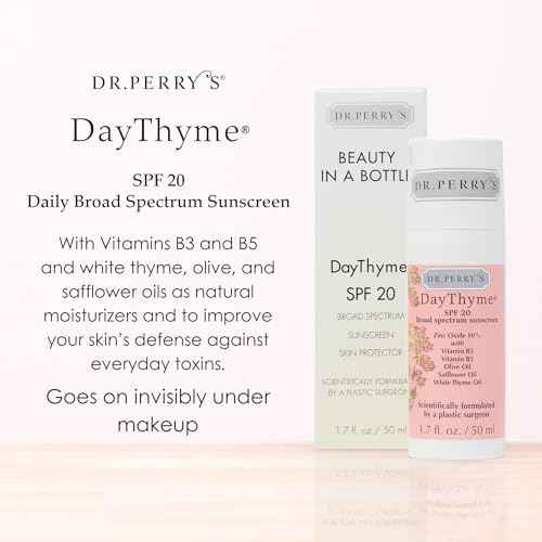 Dr. Perry¡¯s DayThyme SPF 20 Daily Broad Spectrum Sunscreen with Zinc Oxide and Vitamins B3, B5