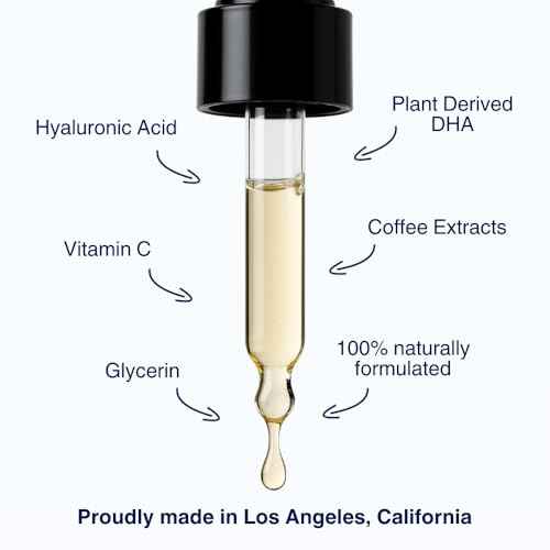 Glow Drops ? Customizable Self Tanning Drops for Face & Body ? Buildable Natural Glow with Hyaluronic Acid, Vitamin C & Plant Extracts ? Vegan, No Smell, Streak-Free ? 27ml