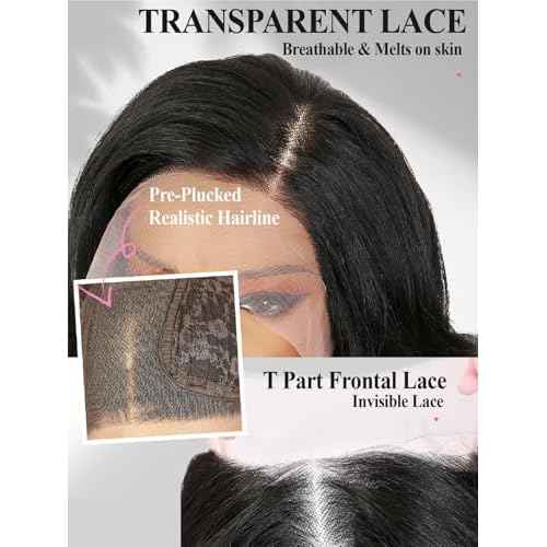 WIGER Short Lace Front Wig Pre Plucked Curly Bob Wig for Women Natural Lace Hairline Loose Wave Synthetic Wig for Daily Party Halloween (Nature Black)