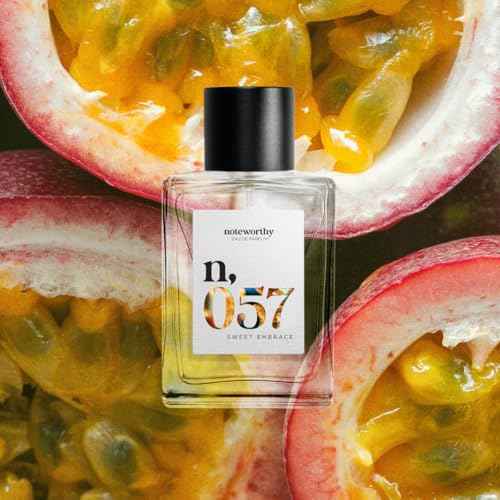 Noteworthy n,057 Sweet Embrace Eau De Parfum ? Vanilla, Passionfruit, Tonka Bean | Sophisticated, Warm Fragrance for Any Occasion | Long-lasting Unisex Perfume for Women & Men (50ml)