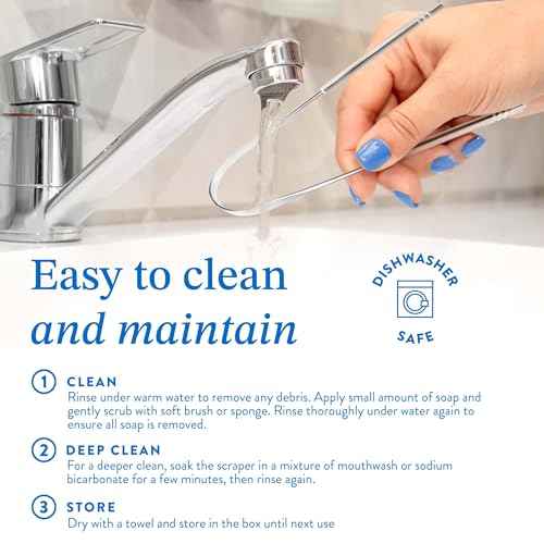 Mouthology Tongue Scraper, Stainless Steel Tongue Cleaners, Metal Tongue Scraper, Tongue Scraper for Adults - Fresher Breath in Seconds, Dual Handle (3 pack)