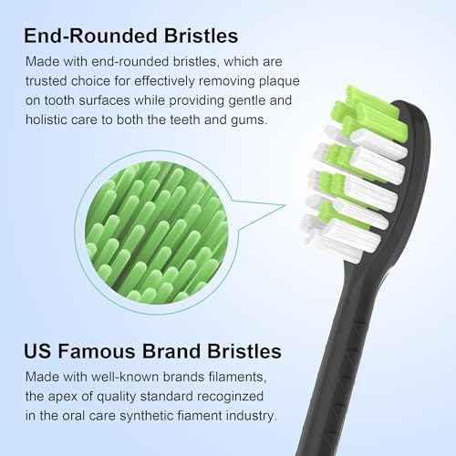 Replacement Toothbrush Heads Compatible with Philips Sonicare One Electric Toothbrush£¬Brush Head 10 Pack for HY1100 for HY1200 for BH1022,5black+5white