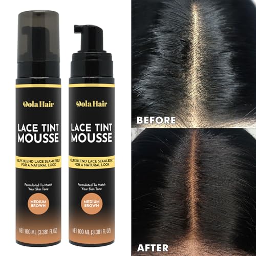 Dolahair Lace Tint Spray Mousse for Lace Front Wigs - Melting Foam, Hair Mousse, Wig Glue, and Installation Kit