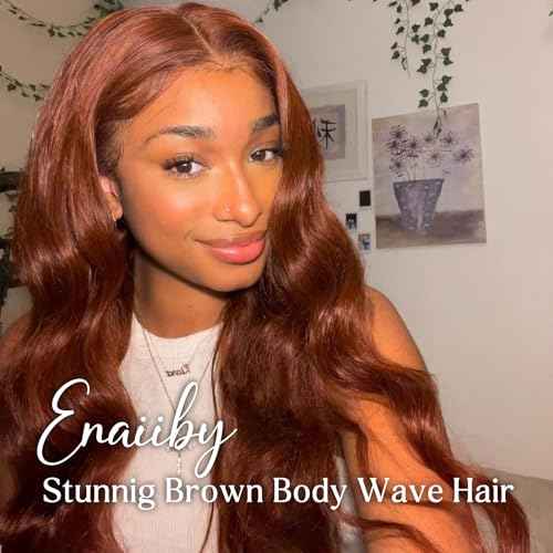 Light Reddish Brown Bundles Human Hair Body Wave 12 14 16 Inch, Color 30 Copper Brown Thick Raw Virgin 3 Bundles 12A 100% Brazilian Human Hair Wavy Loose Wave Quick Sew In Weave #30