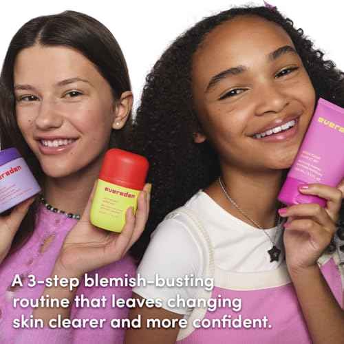 Evereden Pre-Teen Collection: Triple Green Tea Steer Clear Balancing Jelly Cleanser Face Wash, Let's Bounce Gel-Cream Face Moisturizer, & Balance Up Water-Based Toner Pads for Face