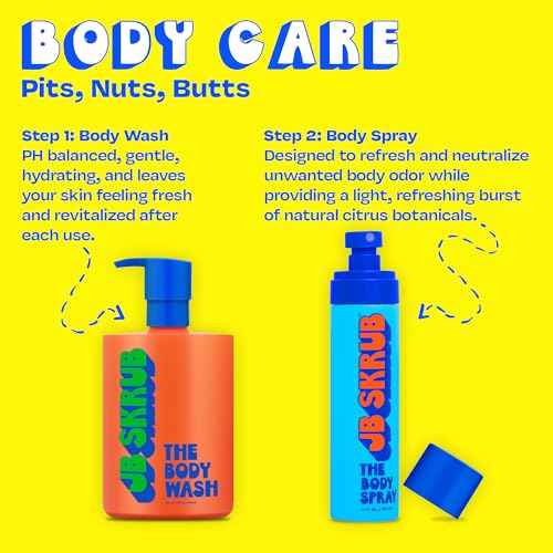 JB SKRUB The Ultimate Bundle - Complete Skin Care Set for Kids, Tweens, and Teens, Includes Body Wash, Body Spray, Acne Face Wash, Pads, and Lotion