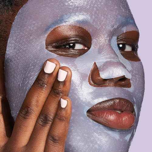 EXUVIANCE Pick-Me-Up Plumping Mask with Pure Hyaluronic Acid and Caffeine for Instant Plumping Hydration - Reveal Smooth, Supple and Luminous Skin, For All Skin Types - Single Use Sheet Mask, 0.7 oz