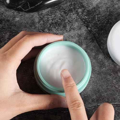 Travel Containers for Toiletries, Silicone Cream Jars BPA-Free, Leak-proof 1.35oz Travel Size Containers, Portable Size Silicone Jars with Lid for Cosmetic Face Hand Body Cream (4 Pack)