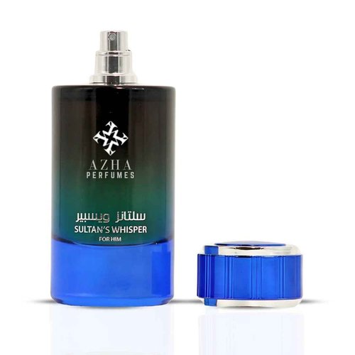 Azha Sultan's Whisper For Him Eau De Parfum Spray 100ML (3.4 OZ) Long Lasting Arabian Perfume For Men - A Regal Blend of Spices, Smoke, Vanilla, Tonka, Amber & Rich Fragrance - Signature Perfume Men