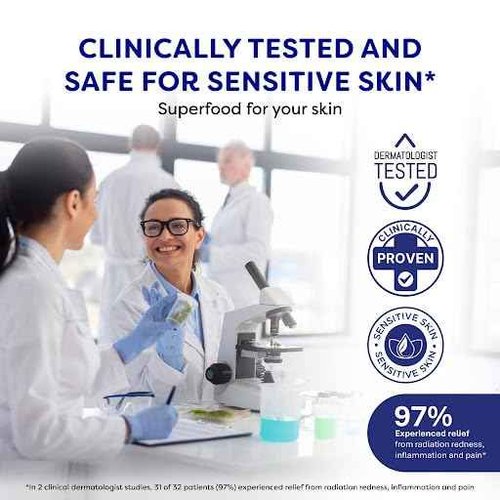 BeeCure Radiation Relief & Laser Burn Cream, 2 Fl Oz, Post-Procedure Care with Buckwheat Honey, Helps Calm Skin after Aesthetic Procedures & Sunburn, Clinically Tested Safe for Sensitive Skin