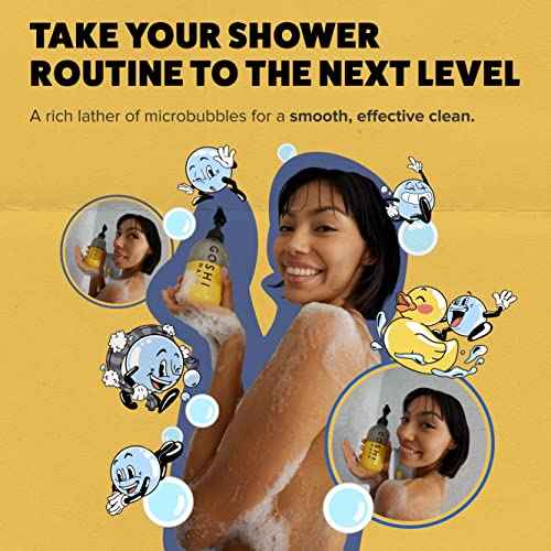 GOSHI Super Vitamin Body Wash 20 oz - pH-Balanced Exfoliating Body Wash for Men and Women - For All Skin Types