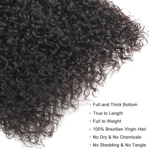 Beauty Queen 16A Raw Hair Water Wave Bundles 14 16 18 Inch 3 Bundles 100% Unprocessed Brazilian Virgin Hair Bundles Quick Weaves Water Curly Hair Extensions Natural Black