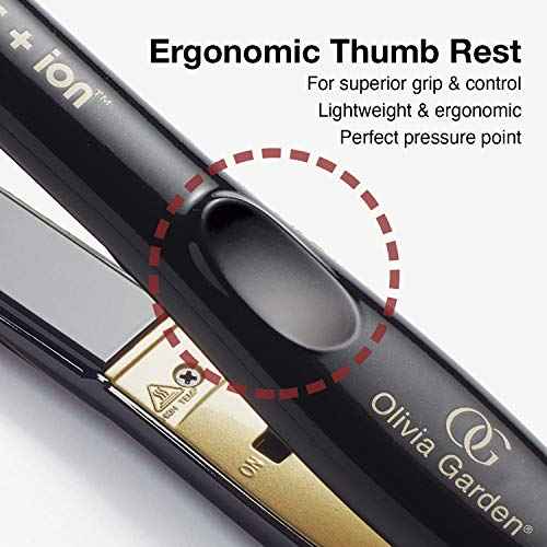 Olivia Garden Ceramic + Ion Pro Flat Iron - Dual Voltage, 11 Temps, 3D Floating Plates