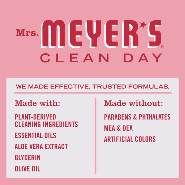 MRS. MEYER'S CLEAN DAY Peppermint Liquid Hand Soap Peppermint, 12.5 oz. (Pack of 4)