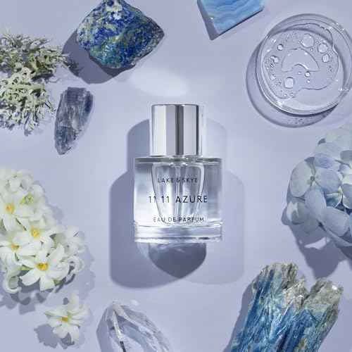 Lake & Skye 11 11 Azure Eau de Parfum, 1.7 fl oz (50 ml) - Aquatic, Floral, Skin Musk, Clean, Vegan, Paraben-Free, Cruelty-Free
