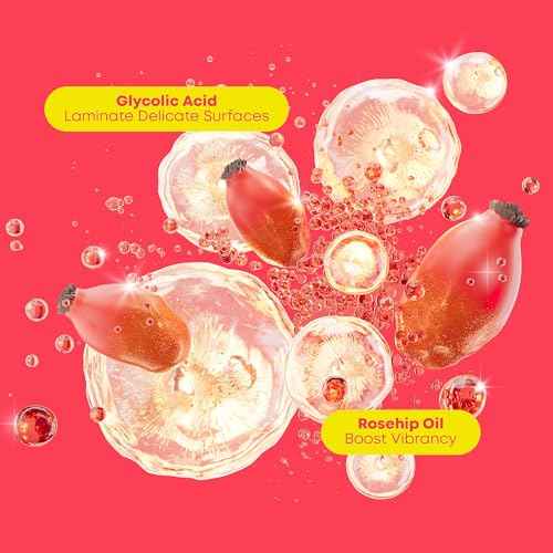 MATRIX Glow Mania Shampoo - Enhances Shine and Moisturizes, Preserves and Protects Color Vibrancy, For Dull and Color-Treated Hair, Sulfate-Free, With Glycolic Acid & Rosehip Oil