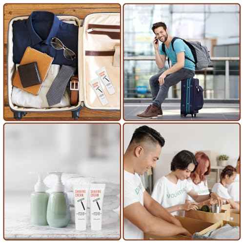 500 Shaving Cream Bulk Travel 10ml/0.35fl oz,Disposable Shaving Cream in Bulk Travel Shave Cream for Hotel Homeless,Jasmine