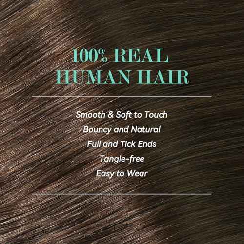 Ukira Brown Hair Extensions Real Human Hair, 18 Inch 75g 7pcs Medium Brown Clip in Hair Extensions Real Human Hair, Soft Natural Straight Remy Human Hair Clip in Extensions for Women