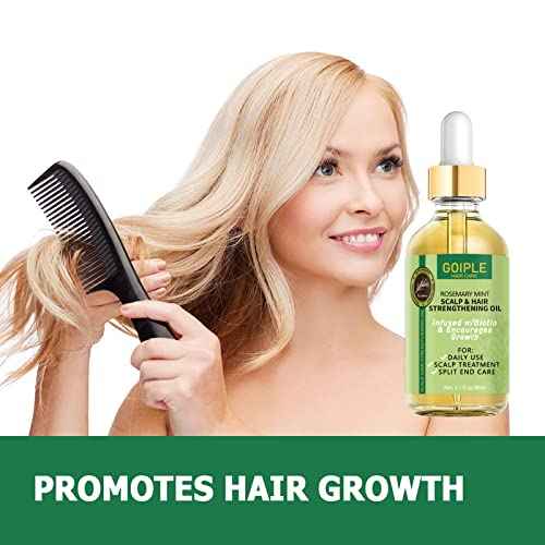 WOZUTUNT Rosemary Oil for Hair Growth, 3.1 FL OZ, Pure Natural Scalp Oil with Essential Oils, Nourishing Treatment for Split Ends, Dry Scalp