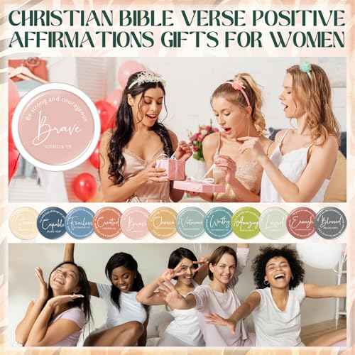 Geelin 72 Pcs Christian Mini Compact Mirrors for Purse Inspirational Bible Verse Scripture Portable Mirrors Bulk Women Small Thank You Gifts Bag for Christmas Coworker Employee Staff Friend (Morandi)