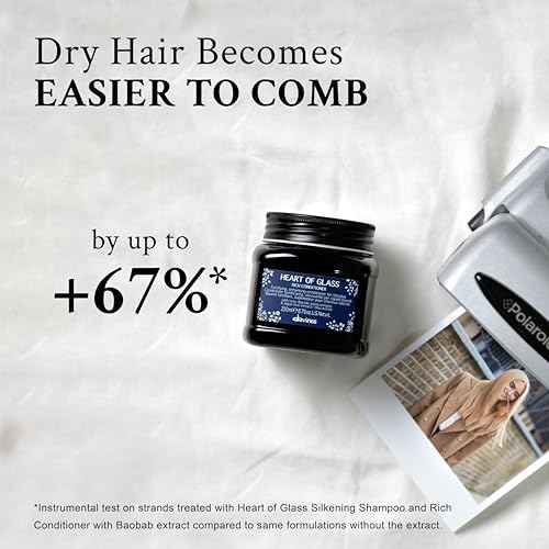 Davines Heart Of Glass Rich Conditioner For Blonde Care, Intense Nourishment And Fortifying Action For Natural And Cosmetically Treated Hair