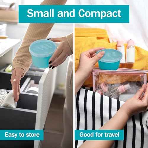 Denture Cup with Lid - Case of 250 Denture Cases - Retainer and False Teeth Container Bath for Travel, Nursing Home, and Hospital Use