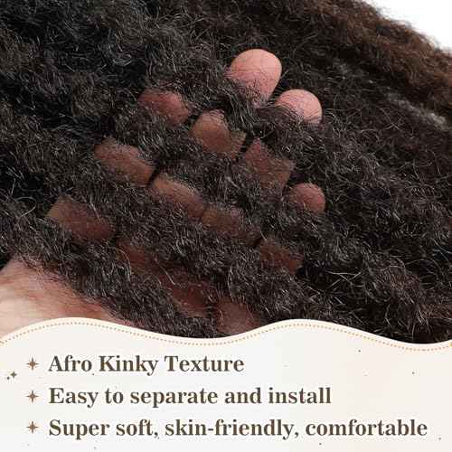Marley Twist Braiding Hair 24 Inch Marley Hair Long Cuban Twist Hair 8 Packs Afro Kinky Curly Twist Crochet Hair Marley Twist Hair Extension (24 Inch, 1B/4/30)