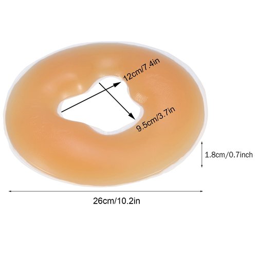 Ejoyous Silicone Face Pillow, Spa Reusable Face Rest Massage Overlay Relax Cushion Skin Care for SPA Beauty Salon Head Support(Skin Color)