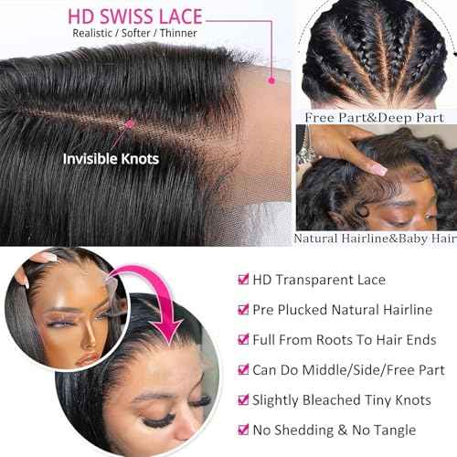 16 Inch Short Curly Bob Wigs Human Hair 13x4 Deep Wave Lace Front Wigs Human Hair for Black Women HD Lace Front Wigs Human Hair Pre Plucked with Baby Hair Chocolate Brown