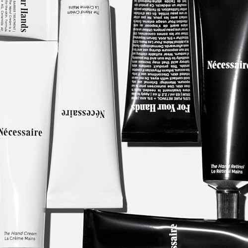 N?cessaire The Hand Duo ? The Hand Cream + The Hand Retinol Treatment Holiday Gift Set for Dry Hands ? Daily Moisture + Nighttime Repair with Ceramides, Peptides & Retinol ? 2 x 2.5 oz