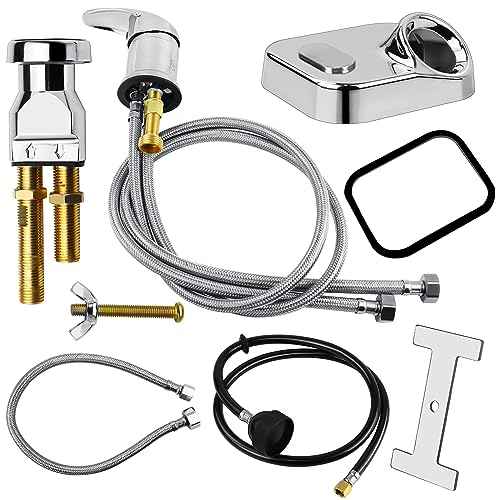 Salon Shampoo Bowl Faucet Vacuum Breaker Kit, Salon Shampoo Bowl Salon Sink Faucet & Vacuum Breaker with Sprayer and Hose for Shampoo Bed,Hair Salon Sink Faucet Sprayer Hose Set