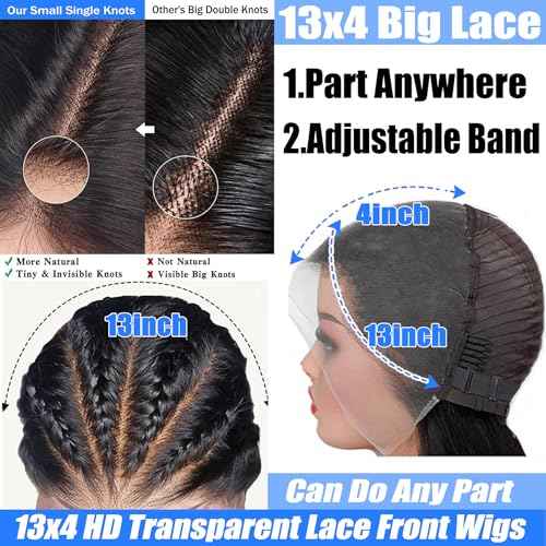 16 Inch Short Curly Bob Wigs Human Hair 13x4 Deep Wave Lace Front Wigs Human Hair for Black Women HD Lace Front Wigs Human Hair Pre Plucked with Baby Hair Chocolate Brown