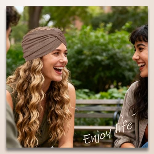 Wide Headbands For Women Extra Large Headband Twisted Knot Head Bands For Women's Hair Band Turban Accessories 6 Pack