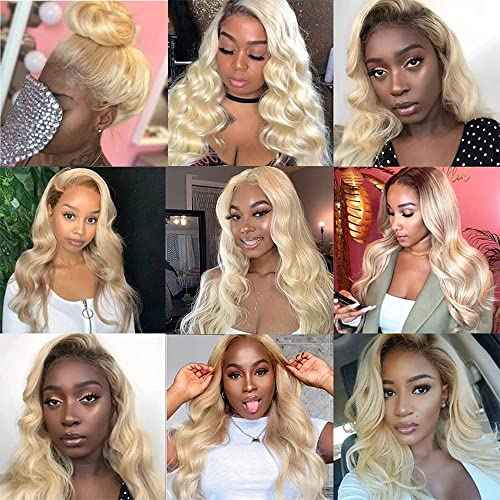 26 Inch Body Wave Lace Front Wig - Human Hair Blonde, 4x4 Lace Front, 200% Density, Glueless, 4x4 Closure, Pre Plucked