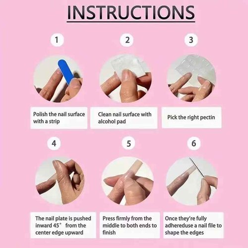Tmani 10pc/set Extra Long Handmade Press On Nail Hot Girl's Long Ballet Nails Square Nail Full of Diamond Glitter Decoration Fake Nails Suitable For Girls Festival Parties and Birthday Gift(Pink,L)