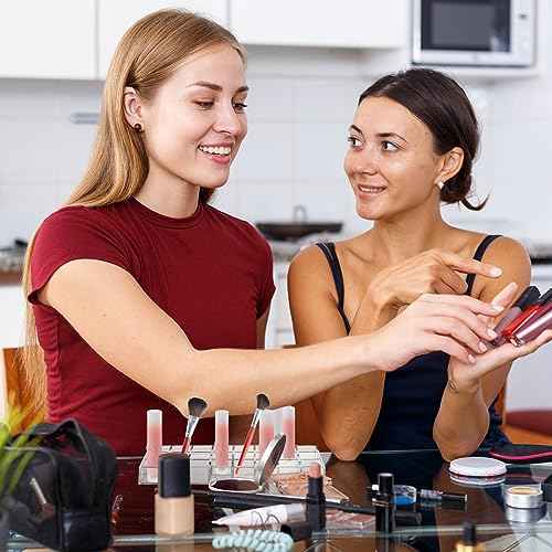 Kigley 3 Pcs Clear Lipstick Organizer Acrylic Lip Gloss Holder Cosmetic Storage Lipstick Display Case for Women Perfume Sample Drawer Brushes Bottles Birthday Gift(24 Grid)