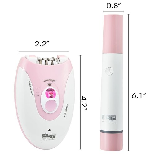 DSP Epilators Hair Removal for Women, Eyebrow Trimmer for Women, 2 Speeds Hair Removal, Facial Hair Trimmer for Legs Face Bikini Arms, Face Shavers