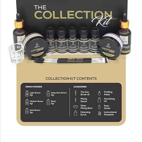 Parallel Products Henna Hair Color Kit - Complete Tint Kit for Professional Spot Coloring - Covers Grays and Roots - Color Palette Included