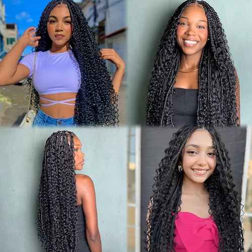 Deep Wave Human Braiding Hair 24Inch 3 Bundles 150g Bulk Human Hair for Braiding No Weft Human Braiding Hair for Boho Braids Wet and Wavy 100% Brazilian Virgin Curly Hair for Braiding Hair Extensions
