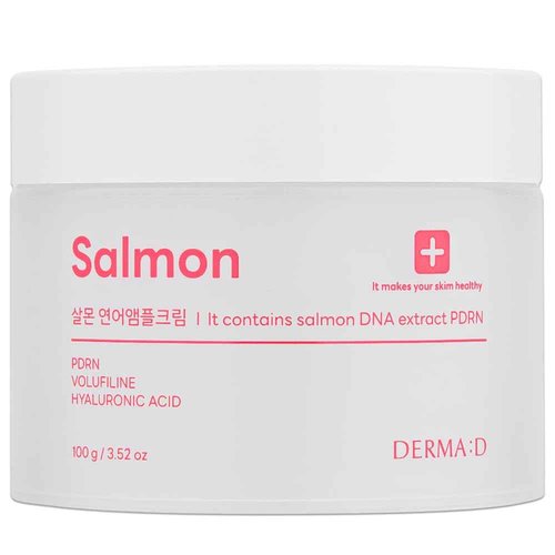DERMA:D PDRN Ampoule Cream – Anti Aging Night Cream for Women, Korean PDRN Facial Moisturizer with Salmon PDRN, Hydrating Night Cream for Mature Dry Skin, Moisturizing Korean Skincare, 3.52 oz