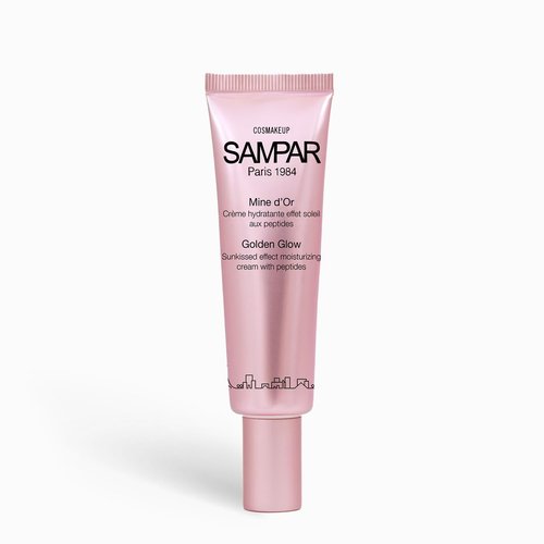 SAMPAR Golden Glow - Illuminating Face Moisturizer with Vitamin C & Antioxidants - Enhances Skin Radiance, Reduces Fine Lines & Boosts Glow - For All Skin Types - Cruelty-Free, 1 oz