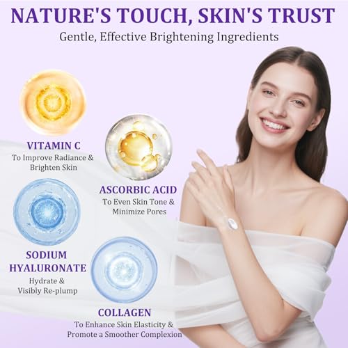 Dark Spot Remover for Body, Skin Bleaching Cream with Vitamin C for Intimate Areas, Skin Lightening Cream Dark Spot Corrector for Underarms, Knees, Face, Elbows, Inner Thighs & Bikini Line,1.7fl oz