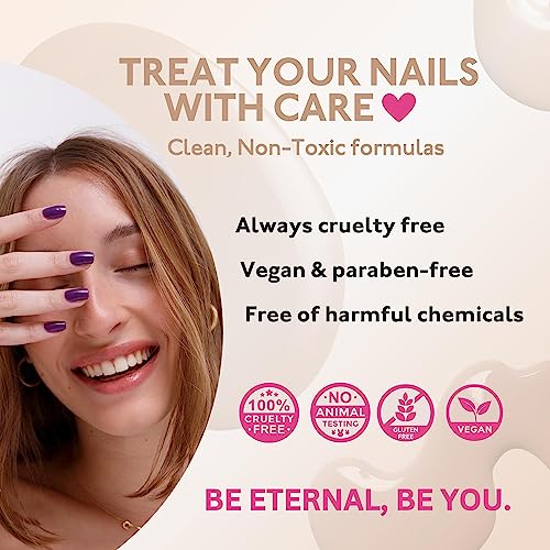 Eternal Brown Nail Polish Set for Women (BEACH WALK) - Beige Nail Polish Set for Girls - Long Lasting & Quick Dry Nail Polish Kit for Home DIY Manicure & Pedicure - Made in USA, 13.5mL (Set of 4)