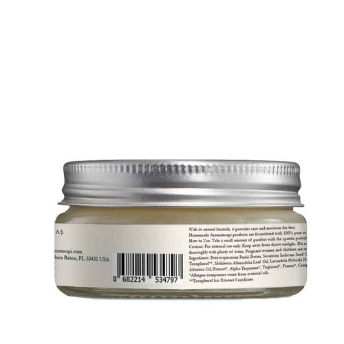 Homemade Aromaterapi | Deep Moisturizing Foot Cream – With Tea Tree, Shea Butter & Coconut Oil | Softens, Hydrates & Refreshes | Nourishing Botanical Formula for Daily Foot Care | 1.4 Oz
