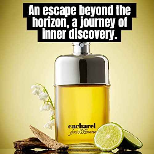 Cacharel Pour L'Homme Eau de Toilette Cologne for Men, Woody, Spicy and Floral Fragrance, Notes of Bergamot, Lily of the Valley Accord and Cedar Wood, Fresh Long Lasting Scent, 3.4 Fl Oz